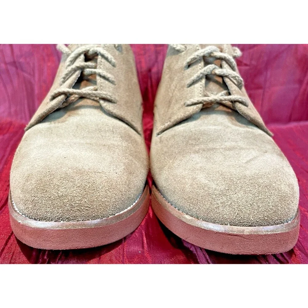 Mens G. H. Bass Tan Suede Nubuck Preppy Oxford Shoes sz 9M